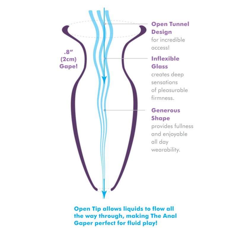 Anal Fantasy Beginners Glass Anal Gaper - Tunnel and Stretchers Anal Fantasy Beginners Glass Anal Gaper - Tunnel and Stretchers