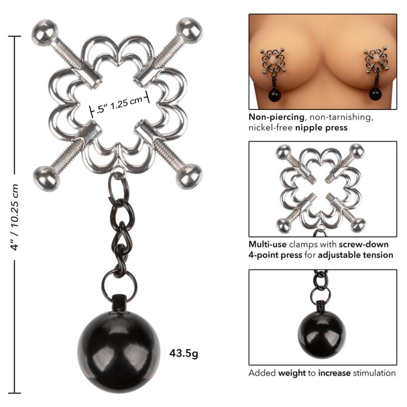 Nipple Grips  4 Point Weighted Nipple Press - Nipple Clamps Nipple Grips  4 Point Weighted Nipple Press - Nipple Clamps